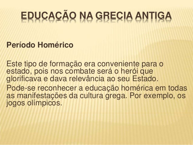 EDUCAÇÃO NA GRÉCIA ANTIGA