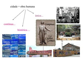 cidade = obra humana


                              única...


contínua...

              histórica....
 