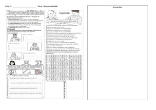 Aula 15: ________________________ Tema: Responsabilidade
Anotações:
 