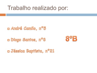 Trabalho realizado por:
 