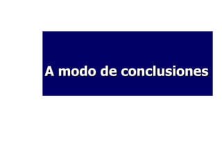 A modo de conclusiones 