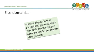 Fieramilanocity 23-25 marzo 2018
E se domani…
Alberto Ardizzone e Maria Ramunno
 