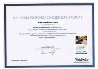 ALBA GONZÁLEZ BLANCO
 