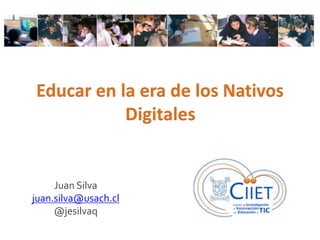 Juan Silva
juan.silva@usach.cl
@jesilvaq
 