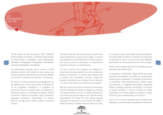 Los
 adolescentes
 y las TIC




     Se han creado una serie de espacios “wiki”. Partiendo        Una de las cosas que más les preocupan a nuestros hijos       en un banco y pasar dinero desde cuentas extranjeras a
     desde el espíritu comunitario, con Wikanda, pero también     e hijas adolescentes, aunque no nos lo digan, es a qué se     esa cuenta legal en España. En realidad son operaciones
     con wikis locales o “locapedias”, como: Almeriapedia,        van a dedicar en su vida profesional. En muchos casos eso     de blanqueo de dinero en las que han caído bastantes
32   Cadizpedia, Cordobapedia, Granadapedia, Huelvapedia,         es lo que va a marcar su vida adulta: su independencia        adolescentes de nuestro país que no han visto el peligro.     32
     Jaenpedia, Malagapedia, Sevillapedia.                        económica dará paso a su emancipación.
                                                                                                                                Existen muchas buenas opciones de teletrabajo serias y
     Las posibilidades aumentan casi al minuto. El portal         Los que no somos ricos limitamos por obligación el            razonables para adolescentes.
     Edukanda también está dotado de este carácter que            dinero disponible para nuestros hijos, y los ricos deberían
                                                                                                                                El teletrabajo, o literalmente, trabajo desde casa, sigue
     permite compartir la totalidad de sus contenidos digitales   hacerlo por educación. En muchos casos nuestras hijas
                                                                                                                                creciendo enormemente, con todas sus consecuencias
     y multimedia, orientados a la formación y la educación.      y nuestros hijos demuestran una gran imaginación
                                                                                                                                positivas para el trabajador y la empresa (la autonomía,
                                                                  buscando alternativas para conseguir dinero adicional,
     Por último, la Junta de Andalucía hace apología del uso                                                                    la comodidad, evita desplazamientos, elimina costes
                                                                  y un recurso frecuente es su conocimiento tecnológico.
     del software libre. En ese camino hacia la liberalización                                                                  por producción...) y negativas (precariedad, inseguridad
     de los programas informáticos, la Consejería de              Algo que nuestros hijos están recibiendo continuamente        laboral, se pierden jerarquías, socialización, los horarios
     Innovación, Ciencia y Empresa posee un proyecto en la        es spam disfrazado de ofertas de trabajo que conllevan        se vuelven ilimitados...). Este es el modelo con mayor
     Red que consiste en un repositorio de software, dividido     una trampa terrible de la que los padres debemos ser          implantación en el futuro laboral con respecto al sector
     en sectores: Gestión de hospitales, Salud, Patrimonio,       conscientes para que no caigan en ella. Muchas mafias,        de las TIC, pero, evidentemente, no es el único.
     Seguridad    informática,   Herramientas    de    trabajo,   especialmente de Europa del Este, ofrecen grandes
                                                                                                                                Las TIC son un punto importante para el desarrollo del
     Servicios de Agricultura, Pesca, Justicia, eLearning,        cantidades de dinero por un par de horas de trabajo a
                                                                                                                                teletrabajo, ya que permiten el procesado de información
     Turismo...                                                   través de Internet. La oferta consiste en abrir una cuenta
 