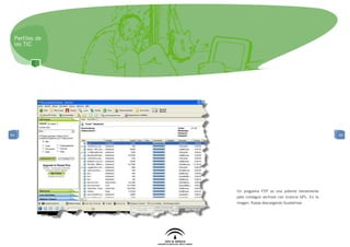 Perfiles de
 las TIC




94                                                                94




               	 Un programa P2P es una potente herramienta
                para conseguir archivos con licencia GPL. En la
                imagen, Kazaa descargando Guadalinex.
 