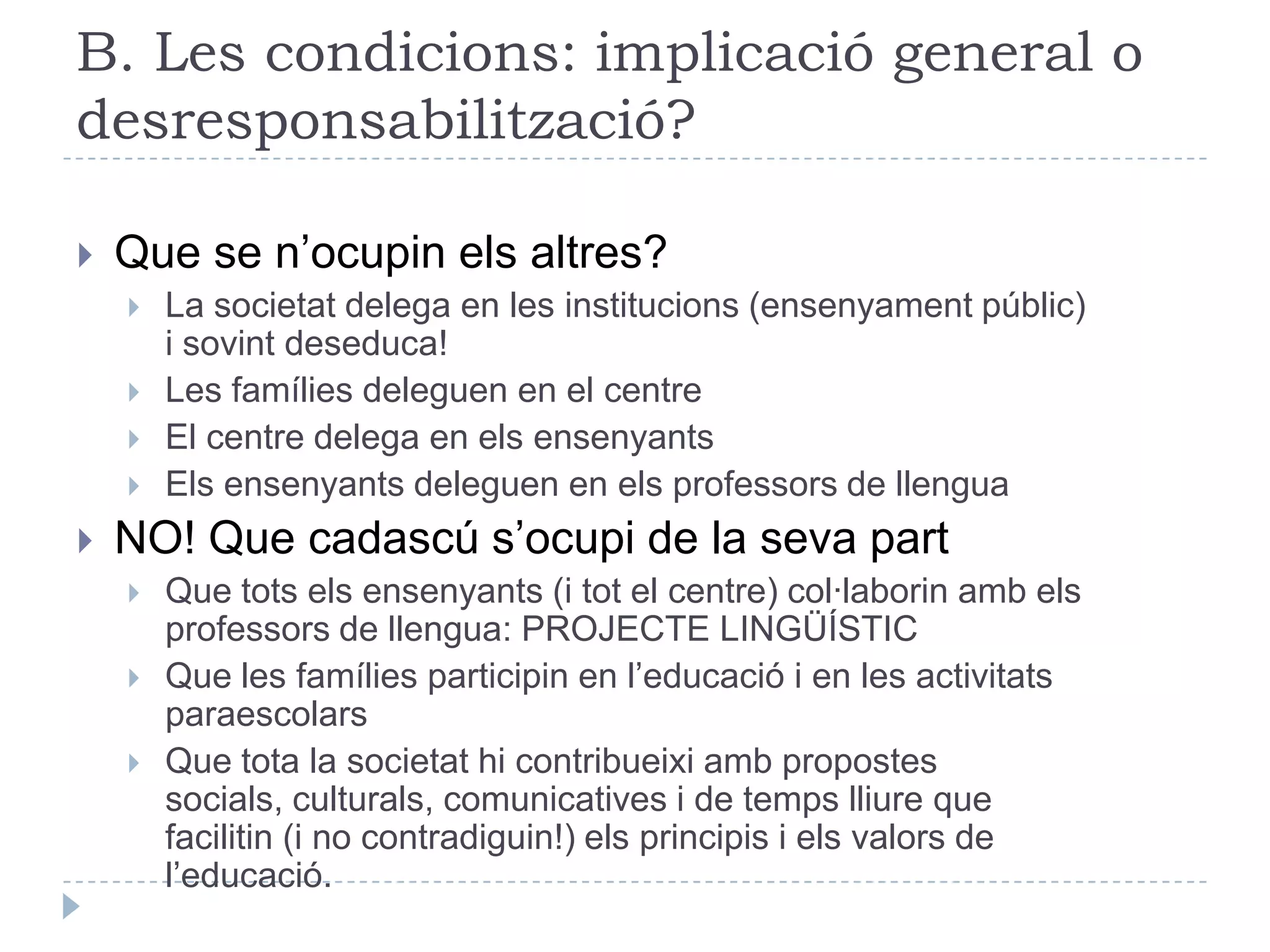 Pot procedir de patrons inherents de pensament, de l’experiència de relació amb l’altre grup, de l’aprenentatge en el propi grup (pares, companys, mitjans de comunicació) o del propi caràcter.ActitudPredisposició de comportament respecte a un objecte determinat.3 components:Cognitiu: idees sobre l’objecte. Esquemàtiques: estereotips.Avaluatiu: valors i emocions associades a l’objecte.Conatiu: intenció de conducta.