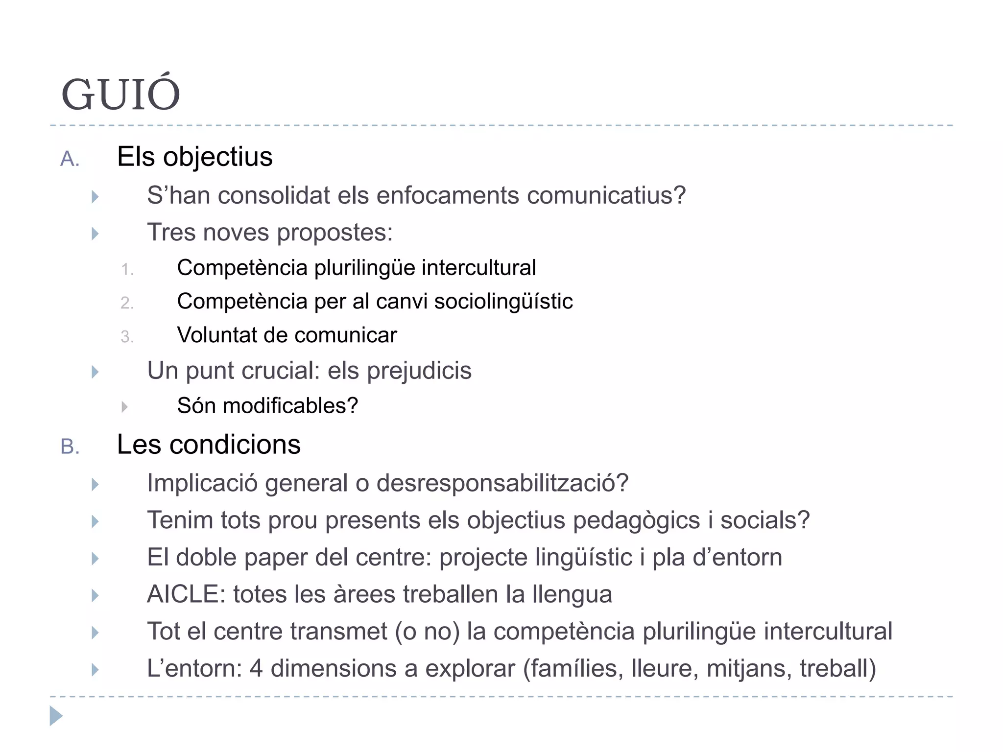 Diversitat + desigualtats + crisi = conflictivitat.
