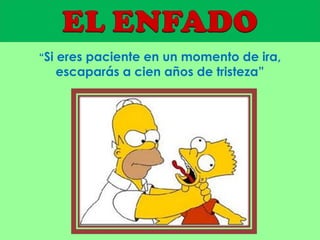 “Si eres paciente en un momento de ira,

escaparás a cien años de tristeza”

 