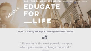 Educatefor.life introduction 18 dec 2018
