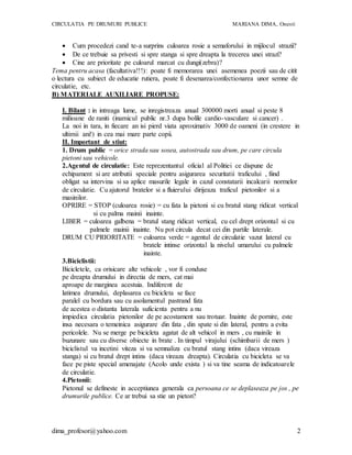 Educatie rutiera | DOCX