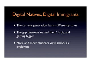 Educating the Digital Generatii\on (CCGS)