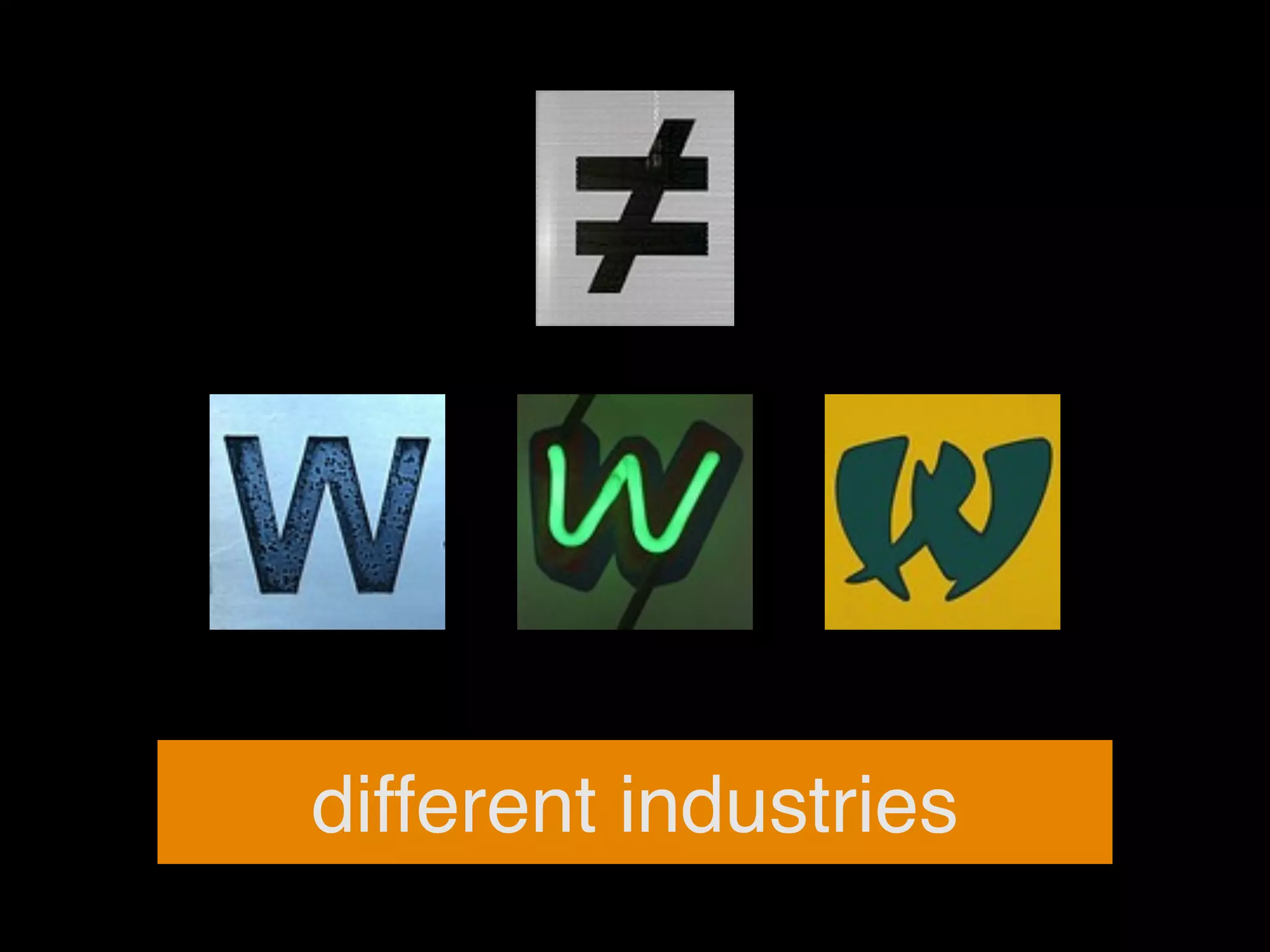 different industries
 