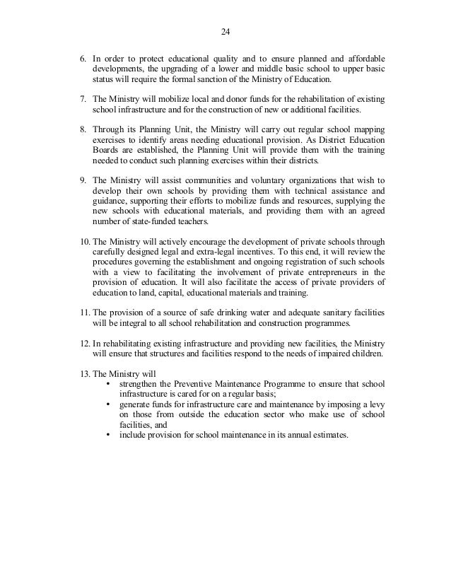 Educating Our Future National Education Policy Zambia - 