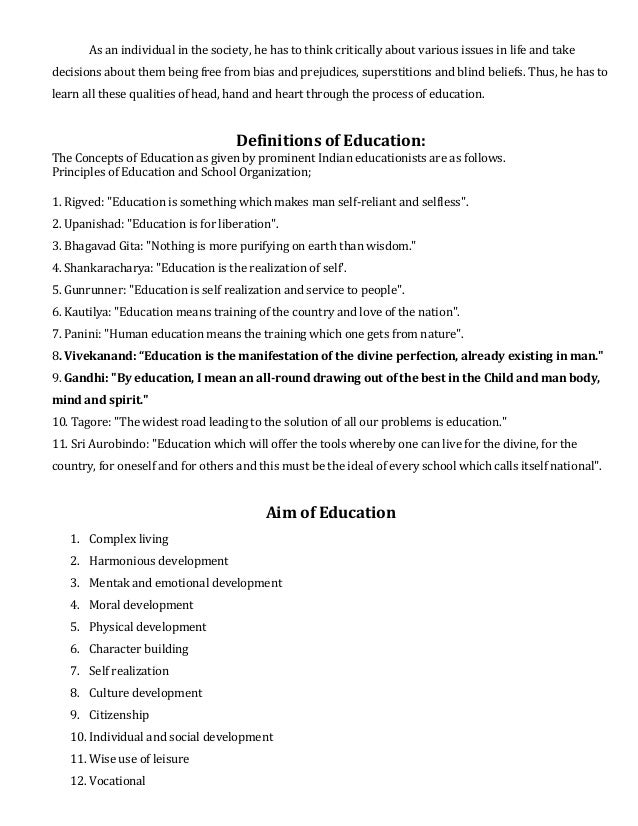 Education Meaning