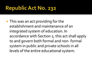 Education act-of-1982