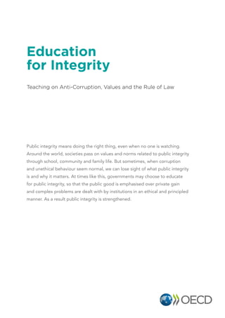 Education for Integrity - OECD | PDF