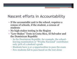 Education   Gilbert Valverde   Standards, Evaluation And Accountability