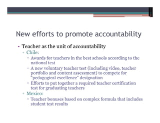 Education   Gilbert Valverde   Standards, Evaluation And Accountability