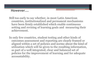 Education   Gilbert Valverde   Standards, Evaluation And Accountability