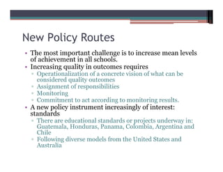 Education   Gilbert Valverde   Standards, Evaluation And Accountability