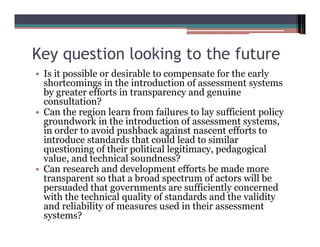 Education   Gilbert Valverde   Standards, Evaluation And Accountability
