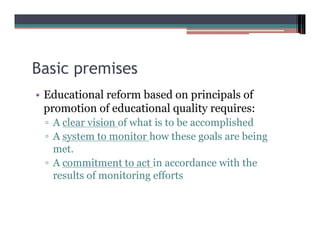 Education   Gilbert Valverde   Standards, Evaluation And Accountability
