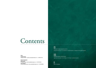 01
                                                                             OVERVIEW OF INDIAN EDUCATION SECTOR
                                                                             Educational Infrastructure | Key Segments | Schooling Segment | Challenges in the Schooling Segment




Author:
Aurobindo Saxena
                                                                             06
                                                                             EMERGING BUSINESS OPPORTUNITIES
Principal Consultant | aurobindo.saxena@technopak.com | +91-9891321279
                                                                             Opportunity Assessment | Entry Strategy | K-12 Schools – Indicative Economics

Design & Development:
Bharat Kaushik
Sr. Manager-Design I bharat.kaushik@technopak.com I +91-9811661493
Arvind Sundriyal,
Assistant Manager-Design I arvind.sundriyal@technopak.com I +91-9910493934
                                                                             11
                                                                             ABOUT TECHNOPAK
 