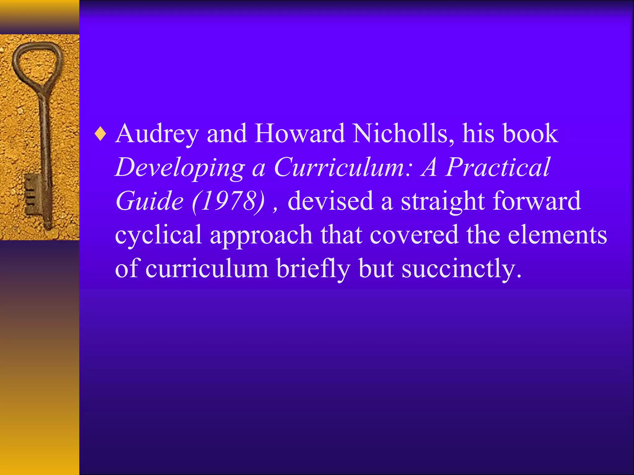 Cyclical models of curriculum development | PPT