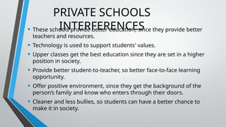 Comprehensive Overview of Public and Private Education Systems and ...