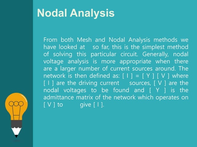 Mesh analysis and Nodal Analysis | PPT