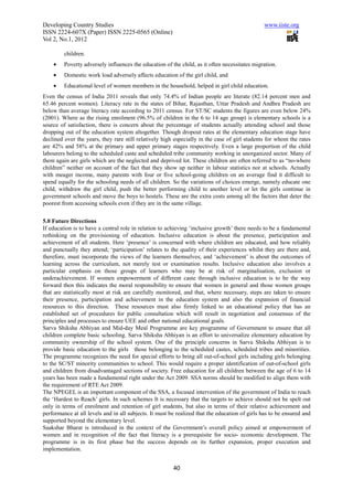 Education the inclusive growth strategy for women empowerment in indian ...