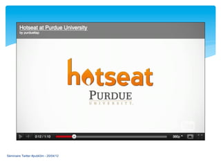 Séminaire Twitter #publi3m - 20/04/12
 