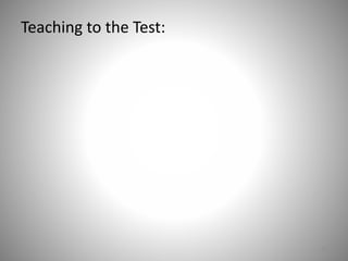 Teaching to the Test:
52
 