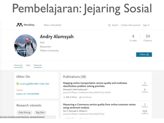 Pembelajaran: Jejaring Sosial
 