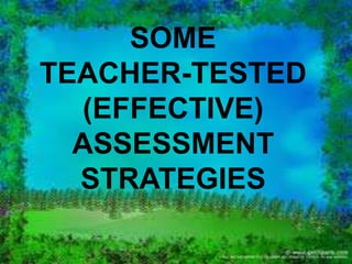2. USE RUBRICS 
STUDENTS CAN USE THE SAME TOOL TO 
SELF-AND-PEER-ASSESS ASSIGNMENTS THAT 
TEACHERS EMPLOY TO ASSESS THEIR WORK. 
IF STUDENTS WRITE A SUMMARY OF AN 
ARTICLE THEY READ, 
FOR EXAMPLE, THEY CAN 
USE A RUBRIC TO DETERMINE HOW WELL 
THEIR WORK MEETS THE ESTABLISHED 
CRITERIA FOR THE ASSIGNMENT. 
 