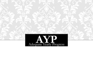 AYPAdequate Yearly Progress
 