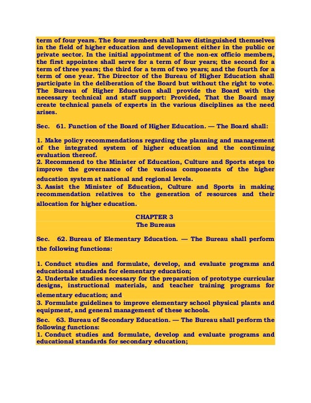 Education act of 1982