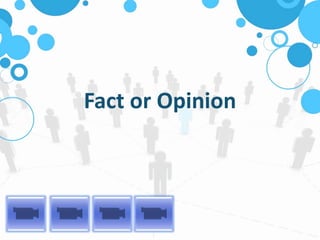 Fact or Opinion
 