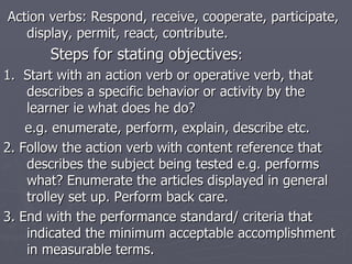 Educational Objectives | PPT