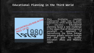 PLANNING AND DEVELOPMENT IN THE THIRD WORLD | PPTX