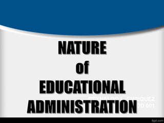 REYNALDO L. ENRIQUEZ
EDD 601
 