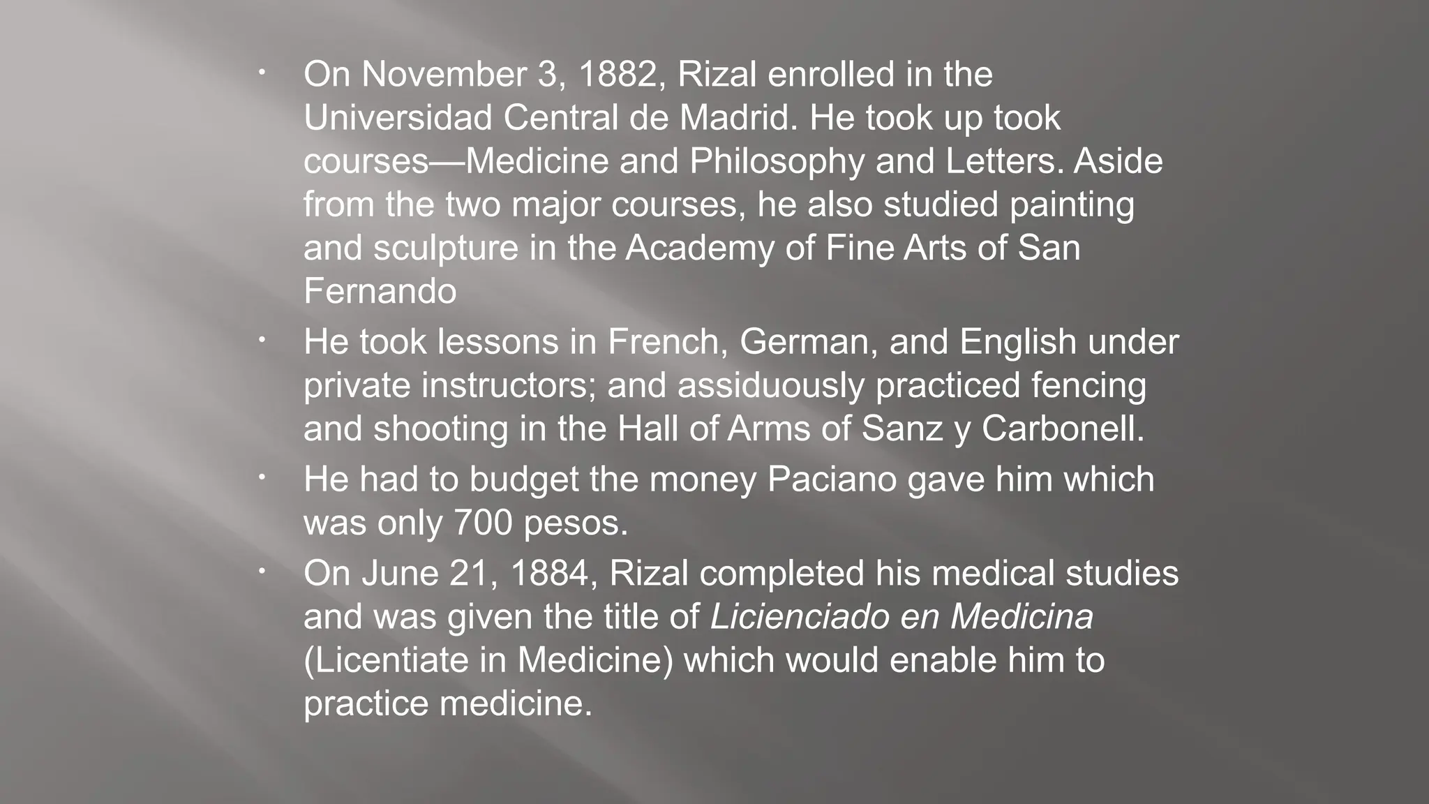Educational Background of Dr. Jose Rizal | PPTX