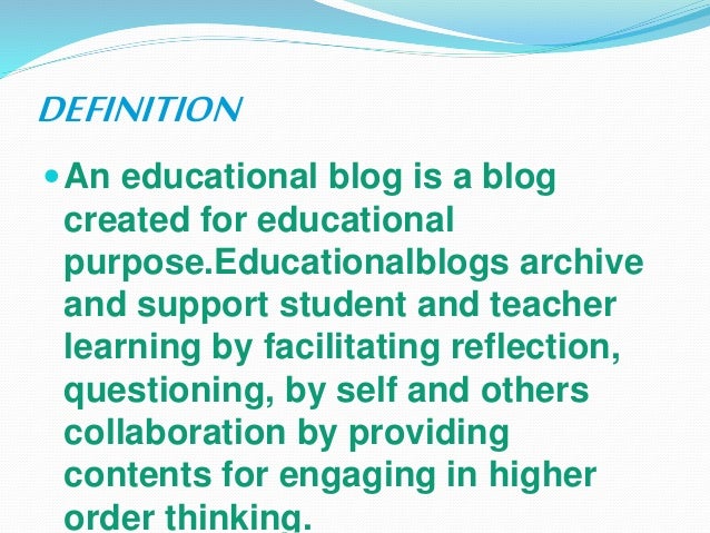 Educational Blogs