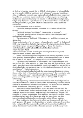 Educational effectiveness research | DOCX