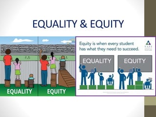 EQUALITY & EQUITY
 