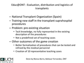 Educational game development in healthcare | PPTX
