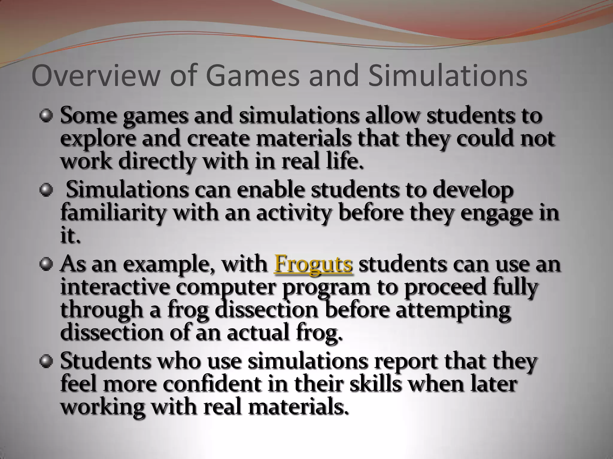 Game ResearchGaming teaches competition strategies, cooperation and teamwork and conflict resolution