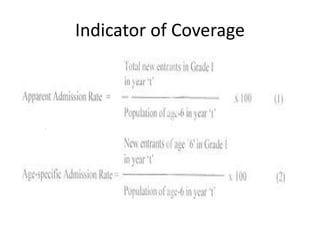 Indicator of Coverage
 