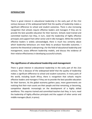 DIFFERENCE BETWEEN EDUCATIONAL LEADERSHIP AND EDUCATIONAL MANAGEMENT PDF visual data 2